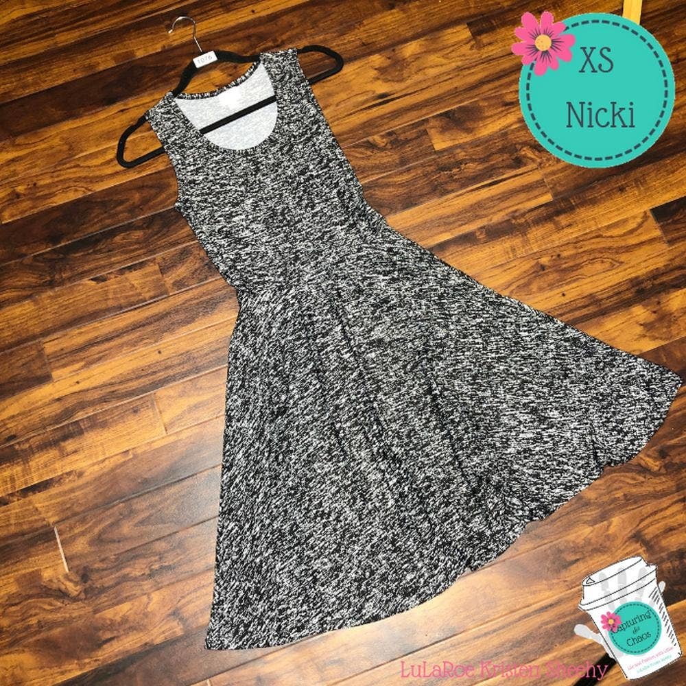 LuLaRoe Nicki Dress, XS, NWT